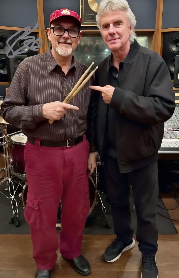 Mark with Phil Ehart